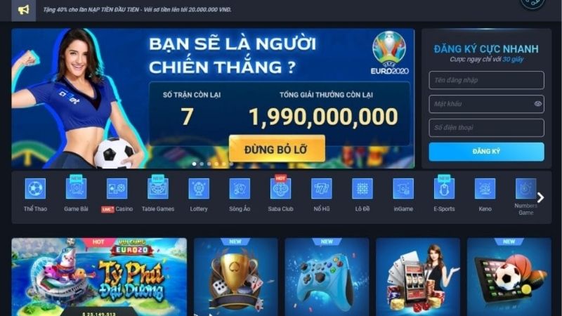 Hệ thống game đa dạng, phục vụ mọi gu 